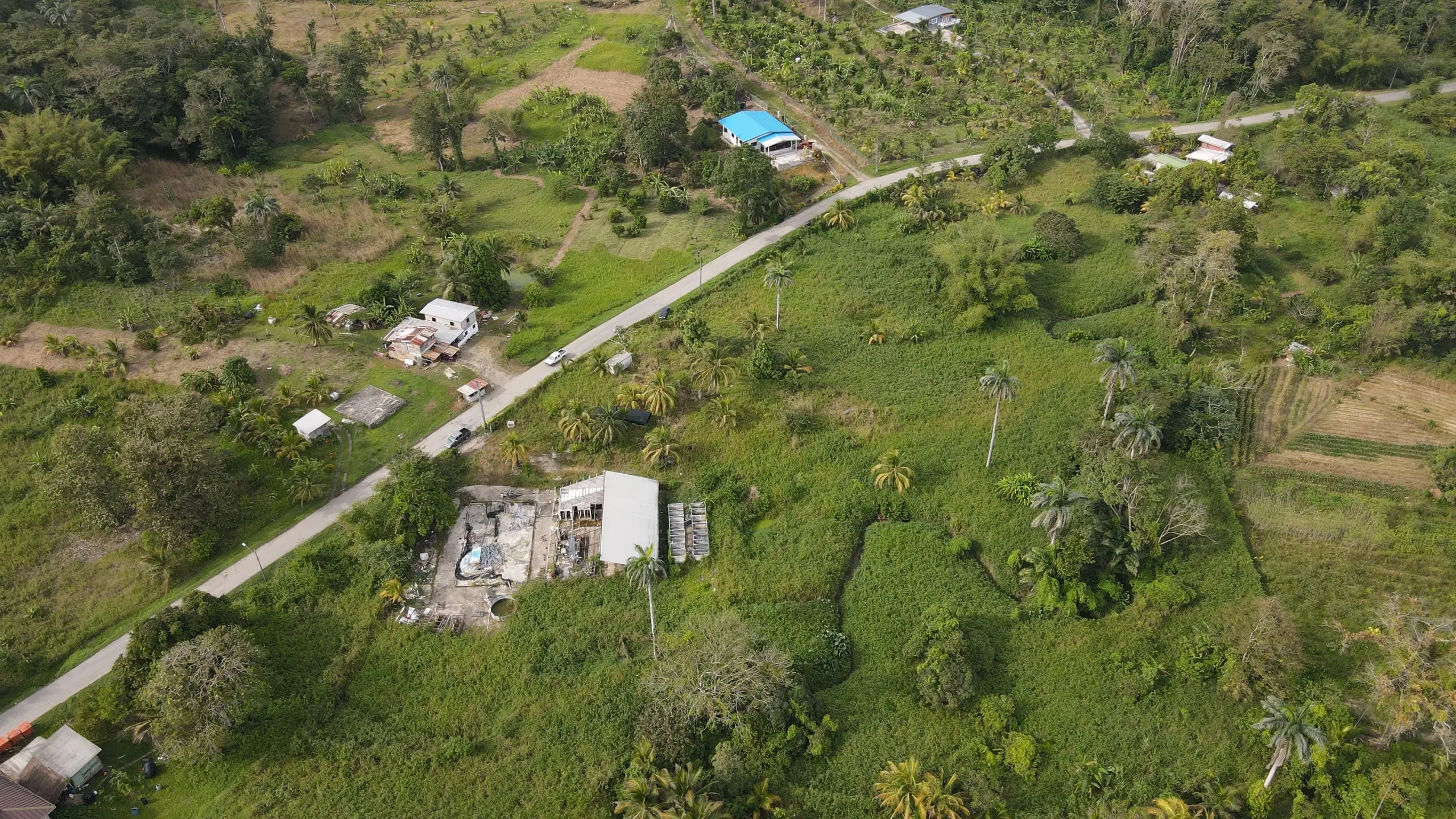 Talparo Land for Rent aerial back view