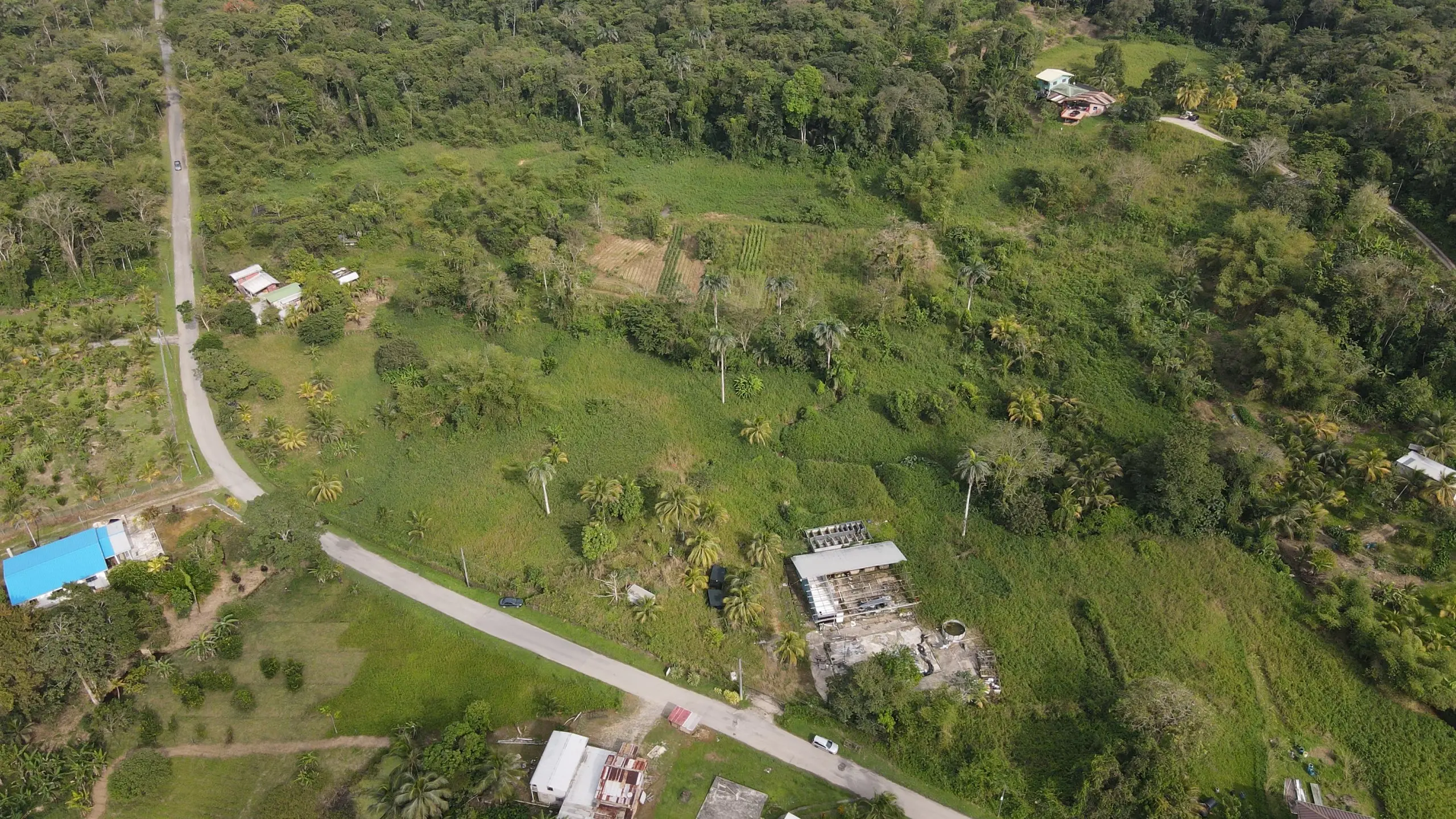Talparo Land for Rent aerial front view