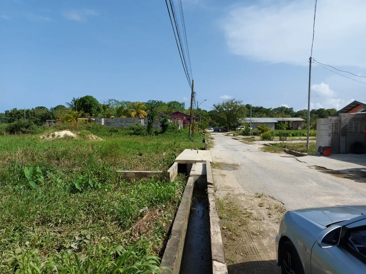 Vega De Oropuche Rd, Sangre Grande Street facing south