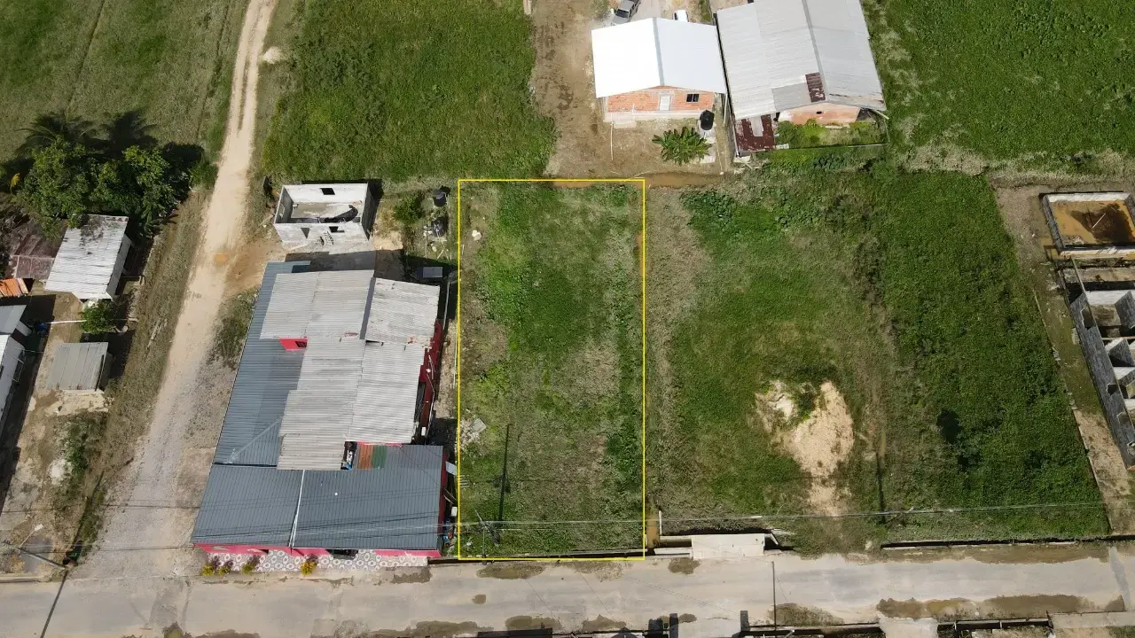 Vega De Oropuche Rd, Sangre Grande Top View with Line